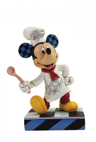 6010090a Jim Shore, Disney Traditions, Jim Shore Disney Traditions, 6010090, Mickey Mouse Cook, Bon Appétit, Micky Maus als Koch, Jim Shore Disney, Walt Disney Mickey Mouse, Walt Disney Micky Maus