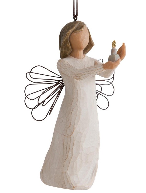 Ornament Angel of Hope - Hoffnung Engel mit Kerze Weihnachtsanhänger / Willow Tree 27275 Ornament Angel of Hope - Hoffnung Engel mit Kerze Weihnachtsanhänger / Willow Tree 27275