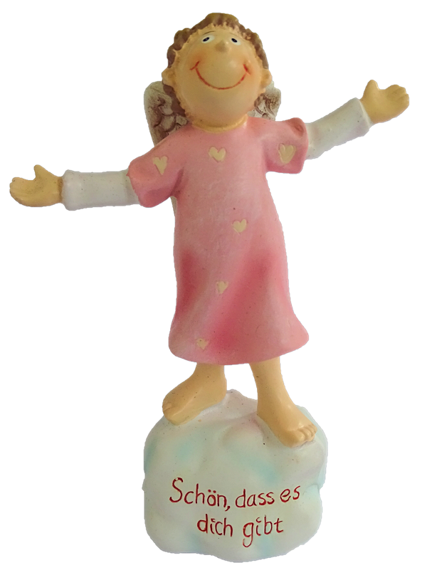28390-rosa Schutzengel Schön, dass es dich gibt, rosa - Gilde Schutzengel