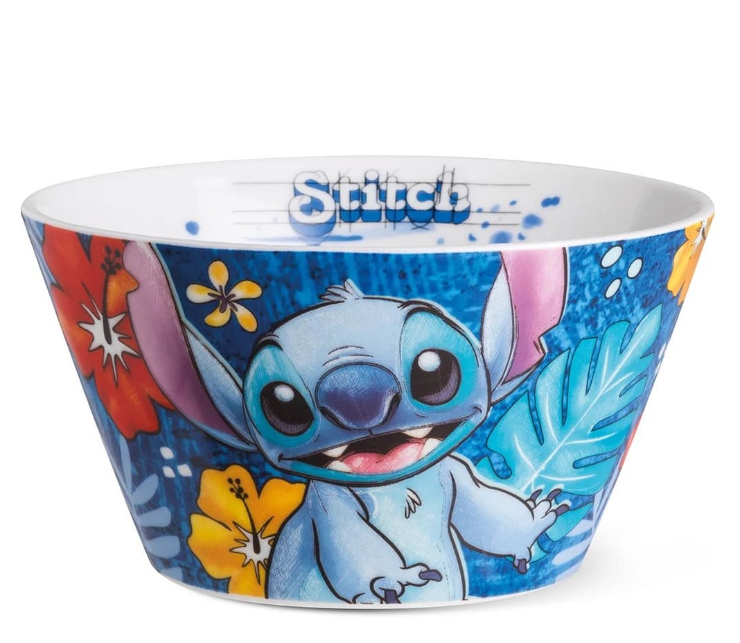 Schüssel Müslischale Stitch blau mit tropischen Blättern 122008 - Disney by Egan Schüssel Müslischale Stitch blau mit tropischen Blättern 122008 - Disney by Egan