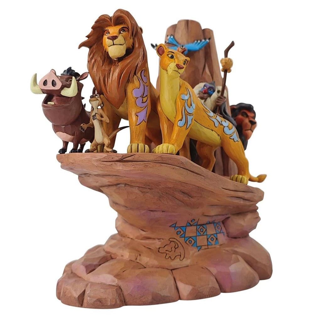 6014329 Disney Traditions, Jim Shore, Jim Shore Disneyfigur, 6014329, Pride Rock, König der Löwen, Lion King Carved in Stone, Rafiki, Scar, Pumbaa, Siimba, Timon, Nala, Jim Shore Disney, Disney König der Löwen
