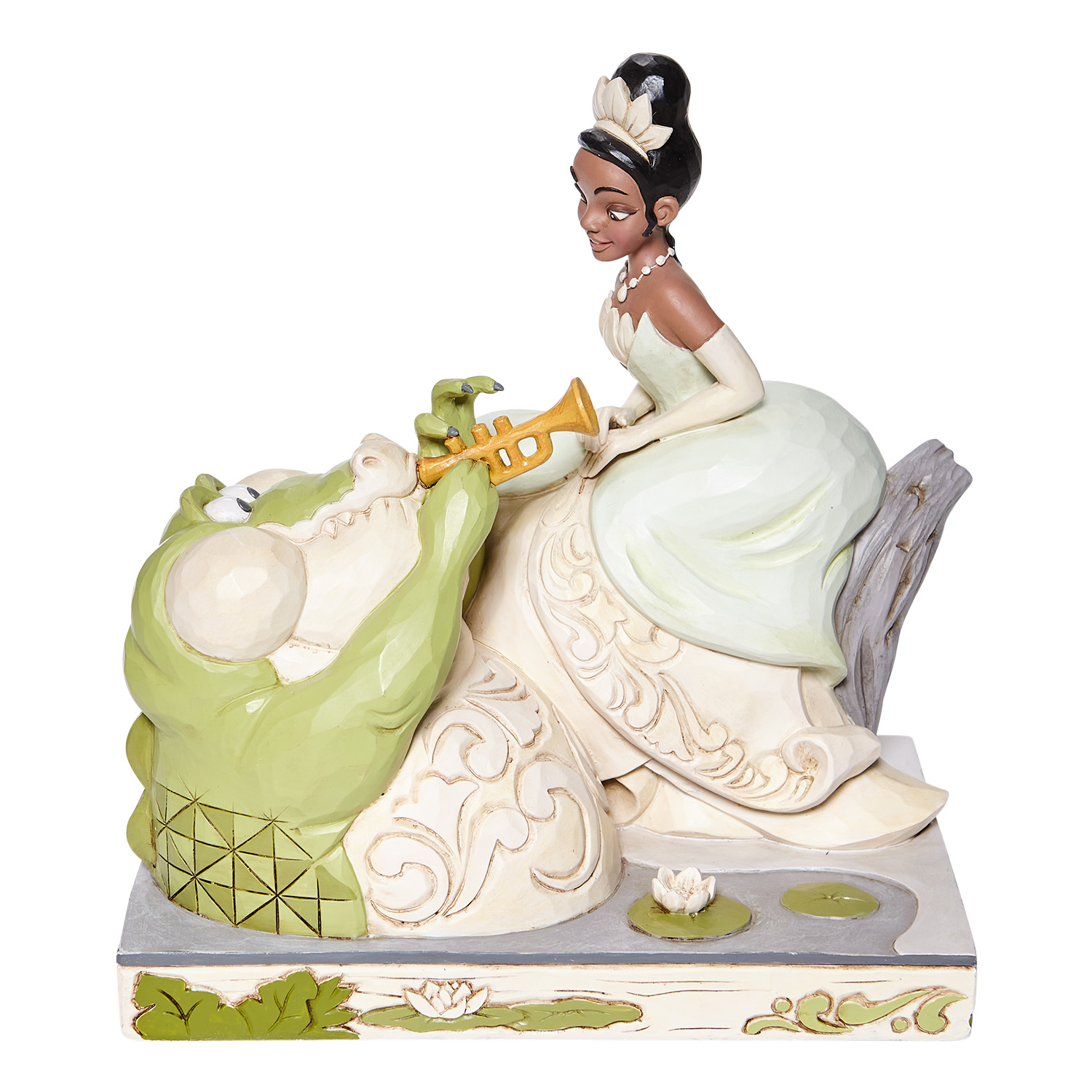 6008065 Disney Traditions, Jim Shore, Jim Shore Disney, Jim Shore Disneyfigur, Jim Shore Disney Figur, Bayou Beauty, White Woodland Tiana, 6008065, Küss den Frosch