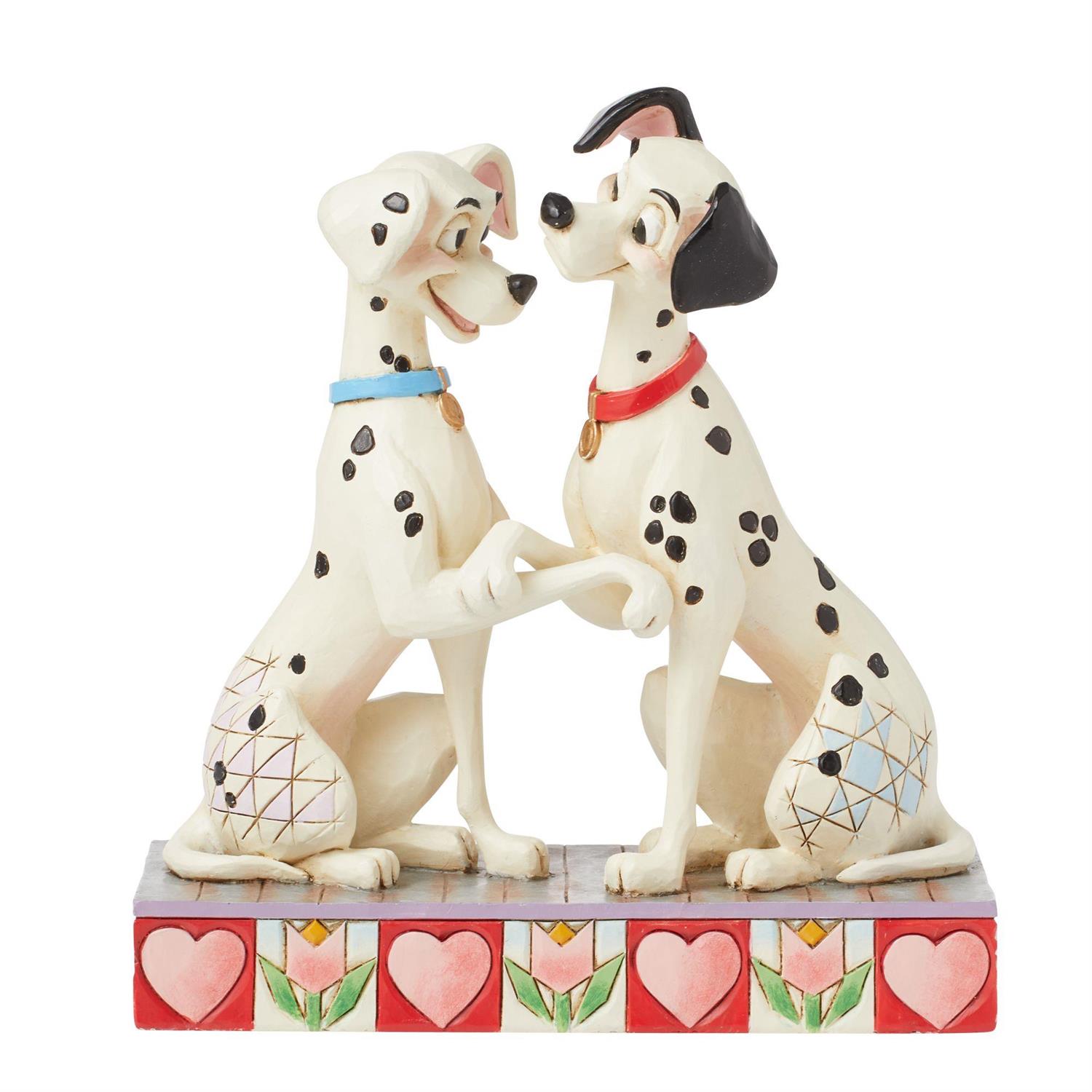 6016331 Jim Shore, Disney Traditions, Jim Shore Disneyfigur, 101 Ways To Love You, Pongo & Perdita, 101 Dalmatiner, 101 Dalmations, Jiim Shore Figurine, 6016331