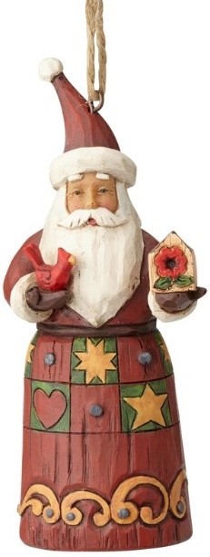 Folklore Santa with Birdhouse Ornament Jim Shore Heartwood Creek 6001450 Folklore Santa with Birdhouse Ornament Jim Shore Heartwood Creek 6001450