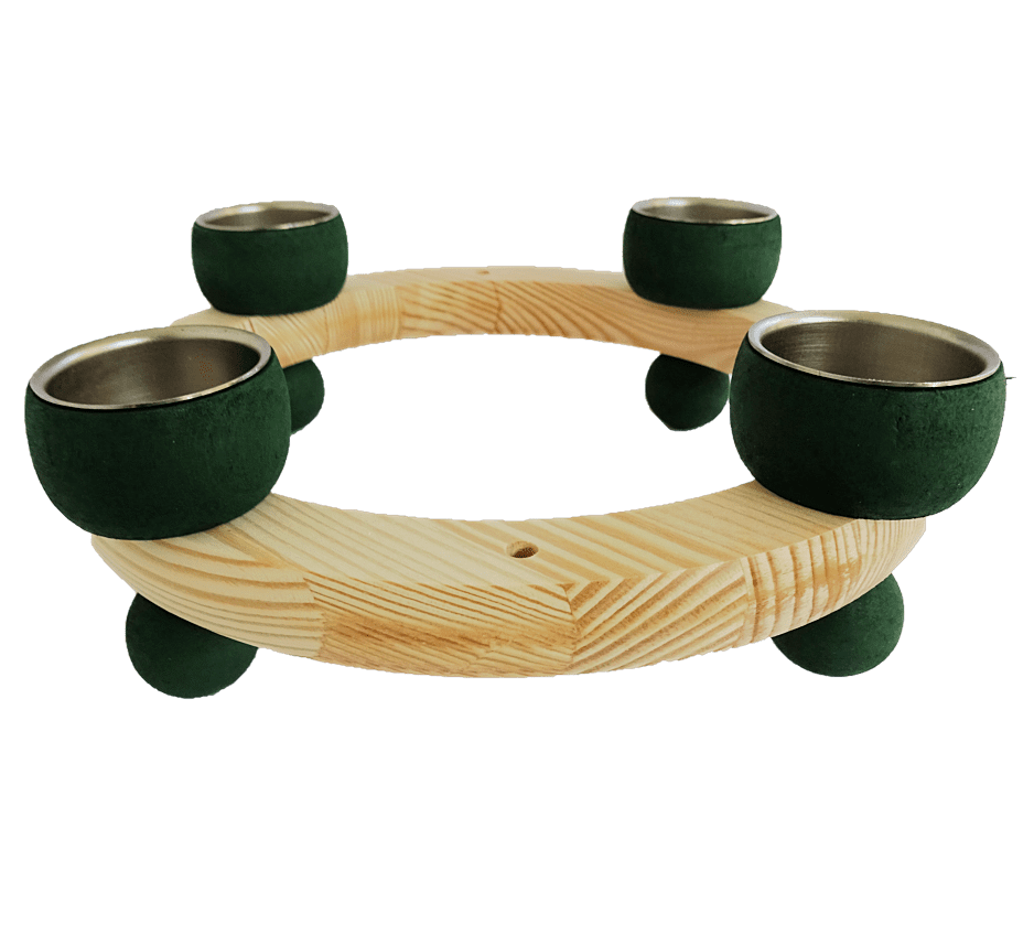 HK-40617-1408 Sebastian Design, Candlering, Kerzenring,Kerzenringe, skandinavische Kerzenringe Skandinavischer Holzkranz, 40617-1408, Jahresring, Jahreszeitenring, Kerzenkranz, Jahreszeitentisch, Adventskranz