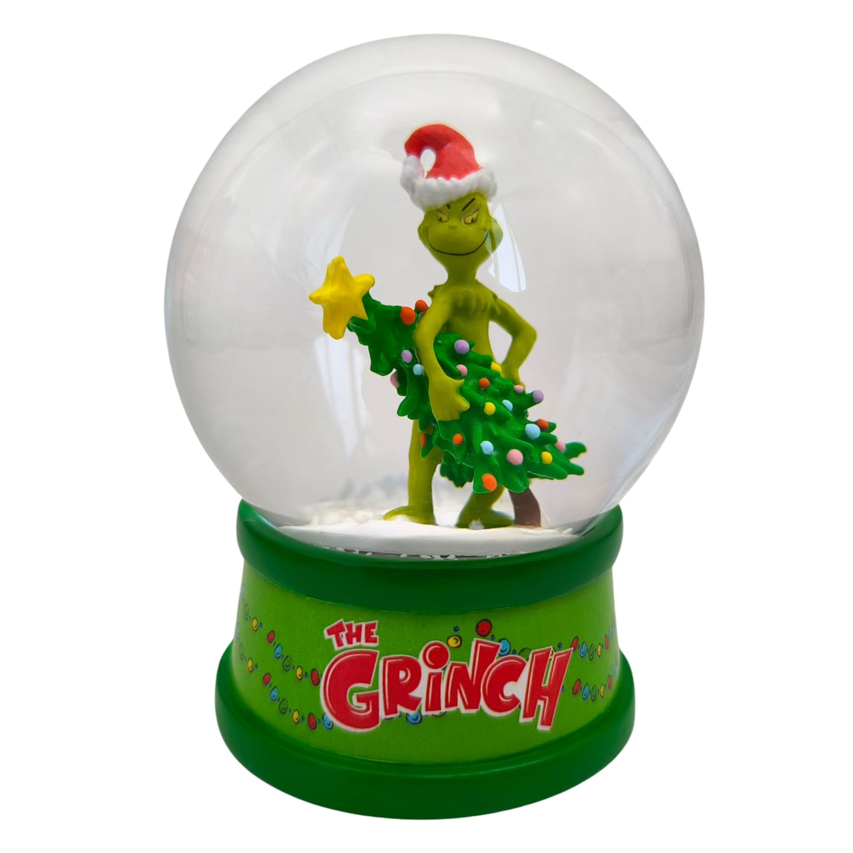 Schneekugel Grinch grün - TG26024 - Schneekugel Grinch mit Tannenbaum von Christmas Inspirations