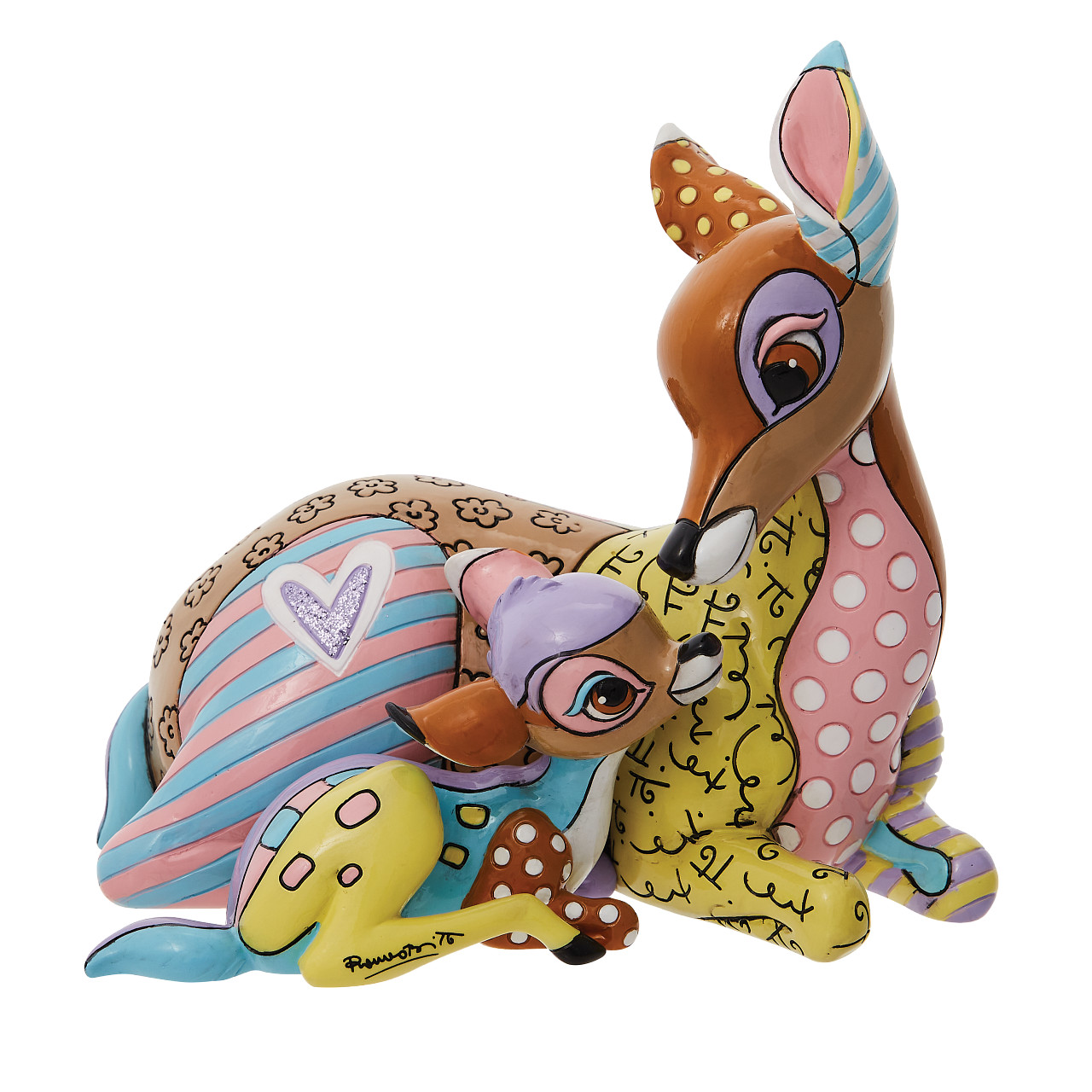 6010318 6010318, Romero Britto, Disney Britto, Disney Britto Collection, Bambi & Mutter, Bambi und Mutter, Bambi & Mother, Bambi and Mother, Romero Britto Disneyfigur, Romero Britto Bambi