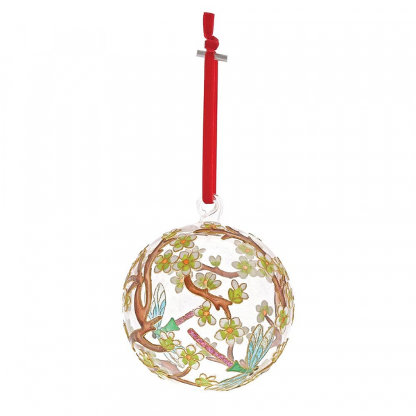 Dragonfly-1 Enesco's Treasury of Ornaments, Ornament, Weihnachtskugel, handbemalt, mundgeblasen, Glaskugel, Dekokugel, Libelle