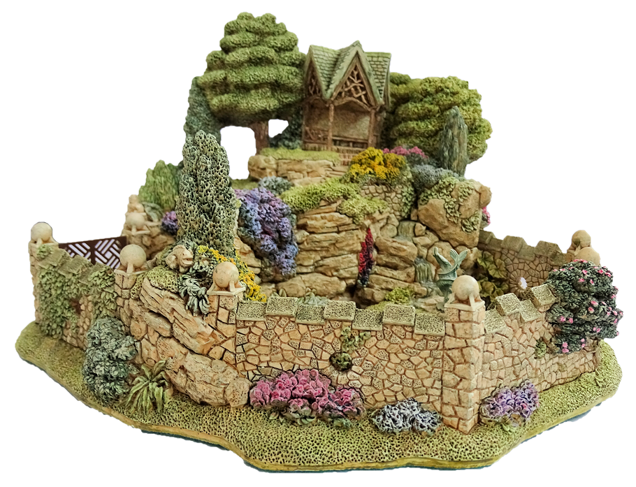 LL-21933a Lilliput Lane, Miniaturhäuser, Miniaturhaus, Cottage, Leonora's Secret, 21933, Lilliput Lane Garten, Lilliput Lane Cottage, Lilliput Lane Miniaturhaus