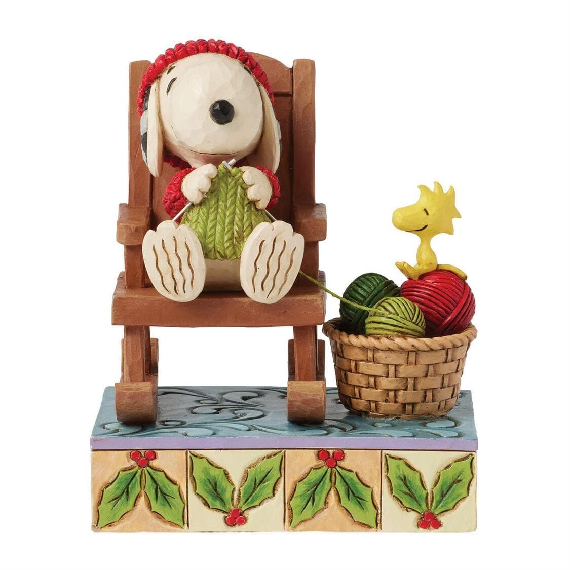 Handmade Happiness Snoopy strickend im Schaukelstuhl, Knitting in Rocking Chair - Peanuts by Jim Shore 6017232 Handmade Happiness Snoopy strickend im Schaukelstuhl, Knitting in Rocking Chair - Peanuts by Jim Shore 6017232