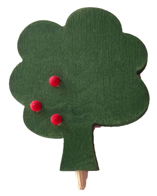 HK-46-586-142 Sebastian Design, Candlering, Kerzenring, Skandinavischer Holzkranz, Skandinavische Kerzenringe, Apfelbaum dunkelgrün, 46-586-142