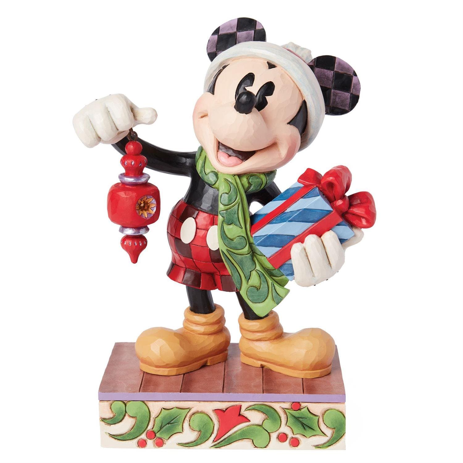 6015737 Jim Shore, Disney Traditions, Jim Shore Disney, 6015737, Christmas Magic Mickey Mouse, Weihnachtszauber Micky Maus, limited Edition Mickey, Jim Shore Disneyfigur, Jim Shore Figur
