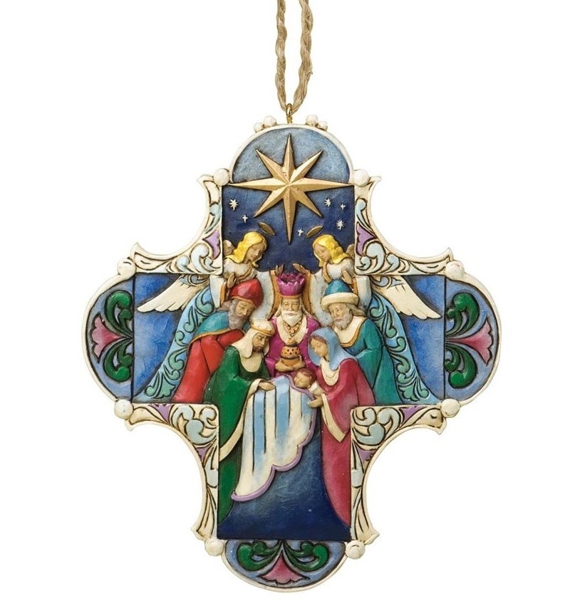 Nativity Cross - Heilige Familie Ornament Jim Shore Heartwood Creek 4034418 Nativity Cross - Heilige Familie Ornament Jim Shore Heartwood Creek 4034418