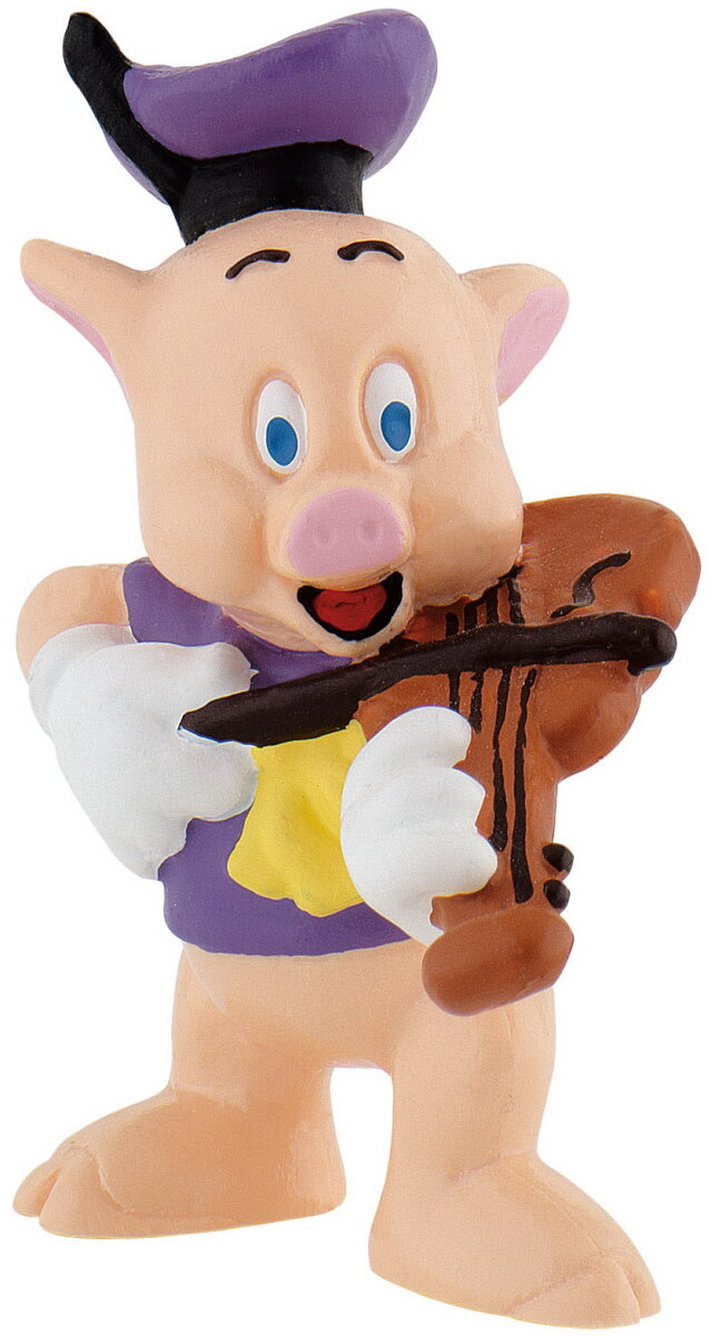 Die drei kleinen Schweinchen - Schweinchen Fiedler / Walt Disney Spielfigur - Tortenfigur - Disneyfigur Bullyland 12491 Die drei kleinen Schweinchen - Schweinchen Fiedler / Walt Disney Spielfigur - Tortenfigur - Disneyfigur Bullyland 12491
