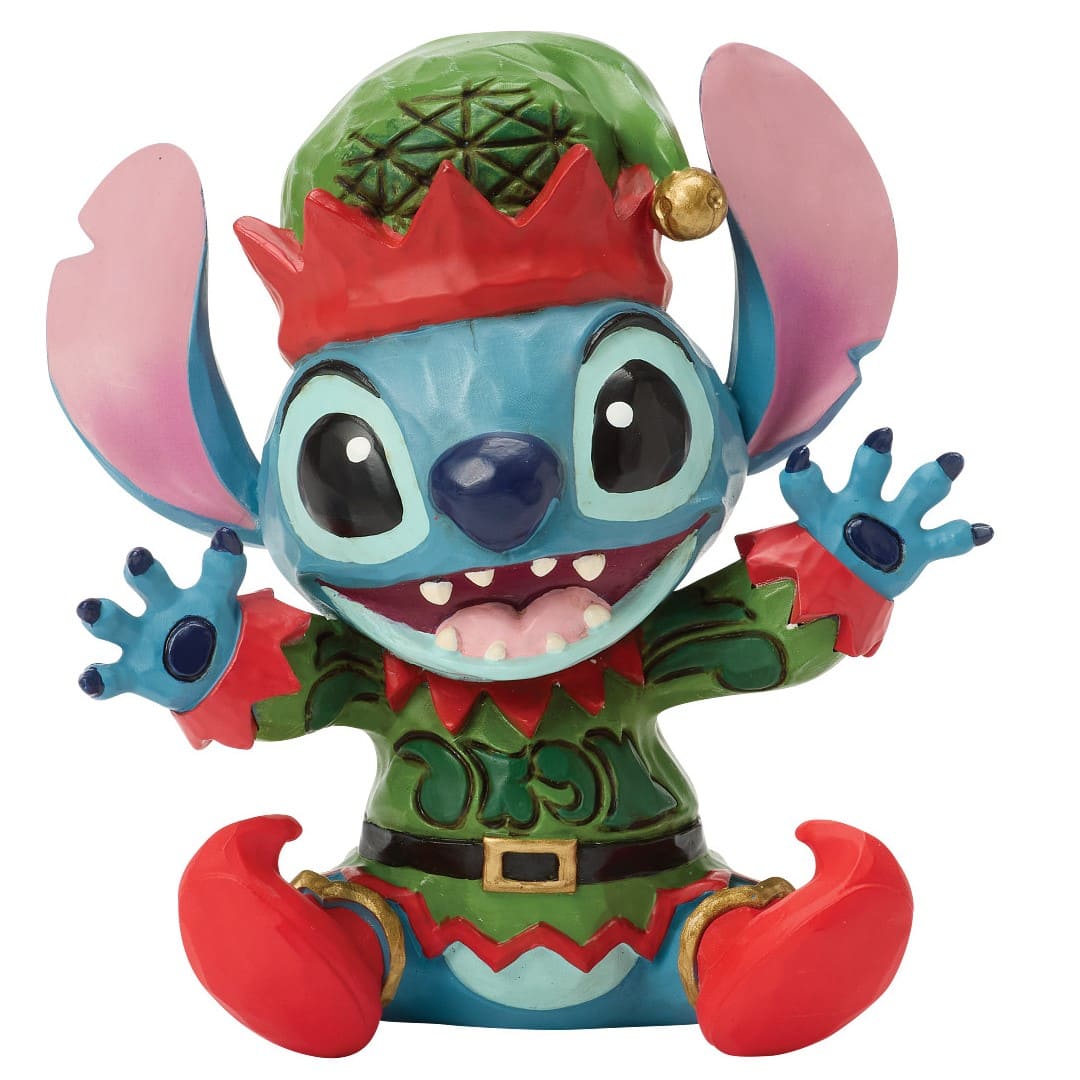 Stitch als Elf Minifigur aus Lilo & Stitch - 6018715 - Jim Shore Disney Traditions Weihnachtsfigur