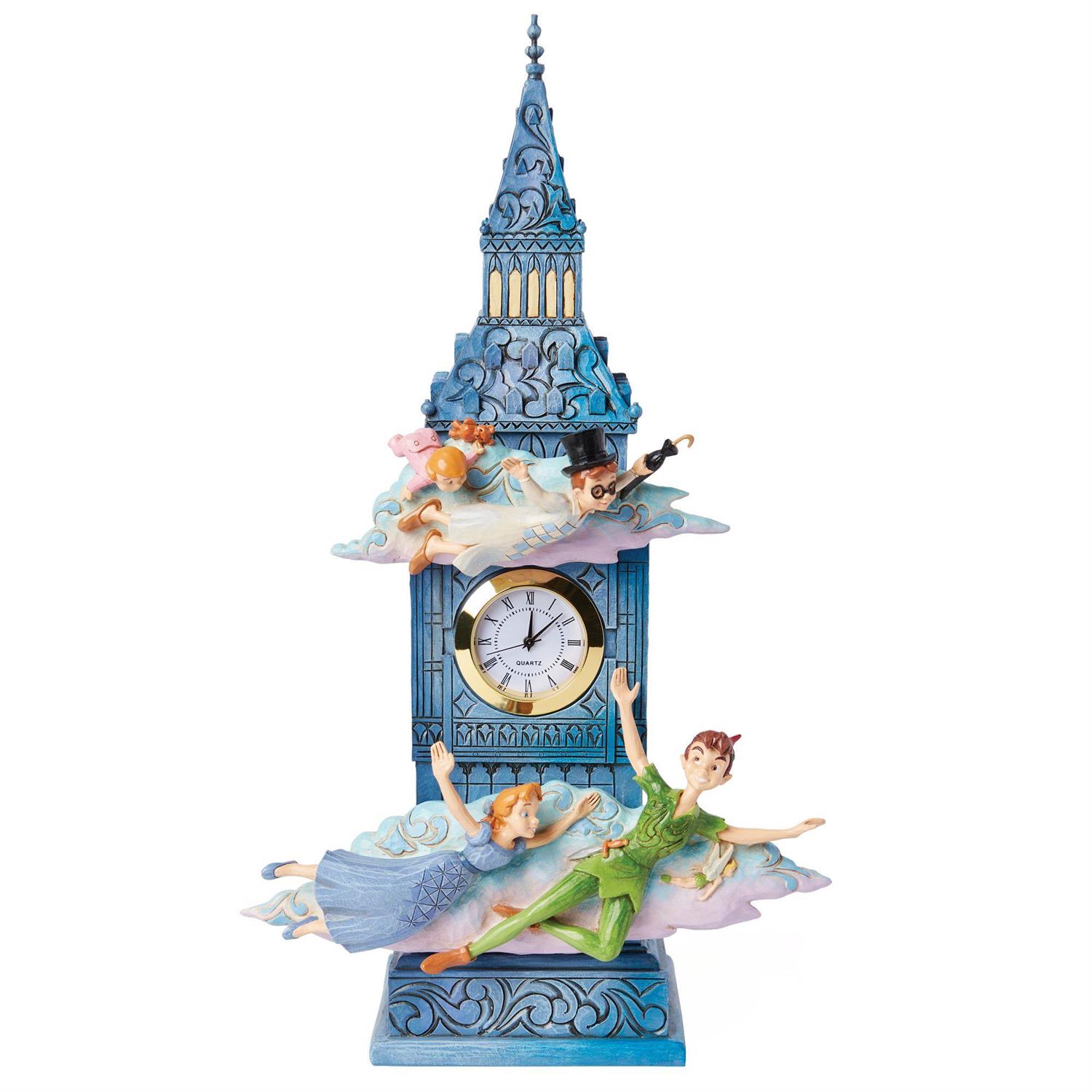 6015025 Jim Shore, Disney Traditions, Jim Shore Disney, 6015025, Time to Find Neverland, Peter Pan Clock, Peter Pan Uhr, Big Ben Uhr, Big Ben Clock Jim Shore Disneyfigur, Jim Shore Disney