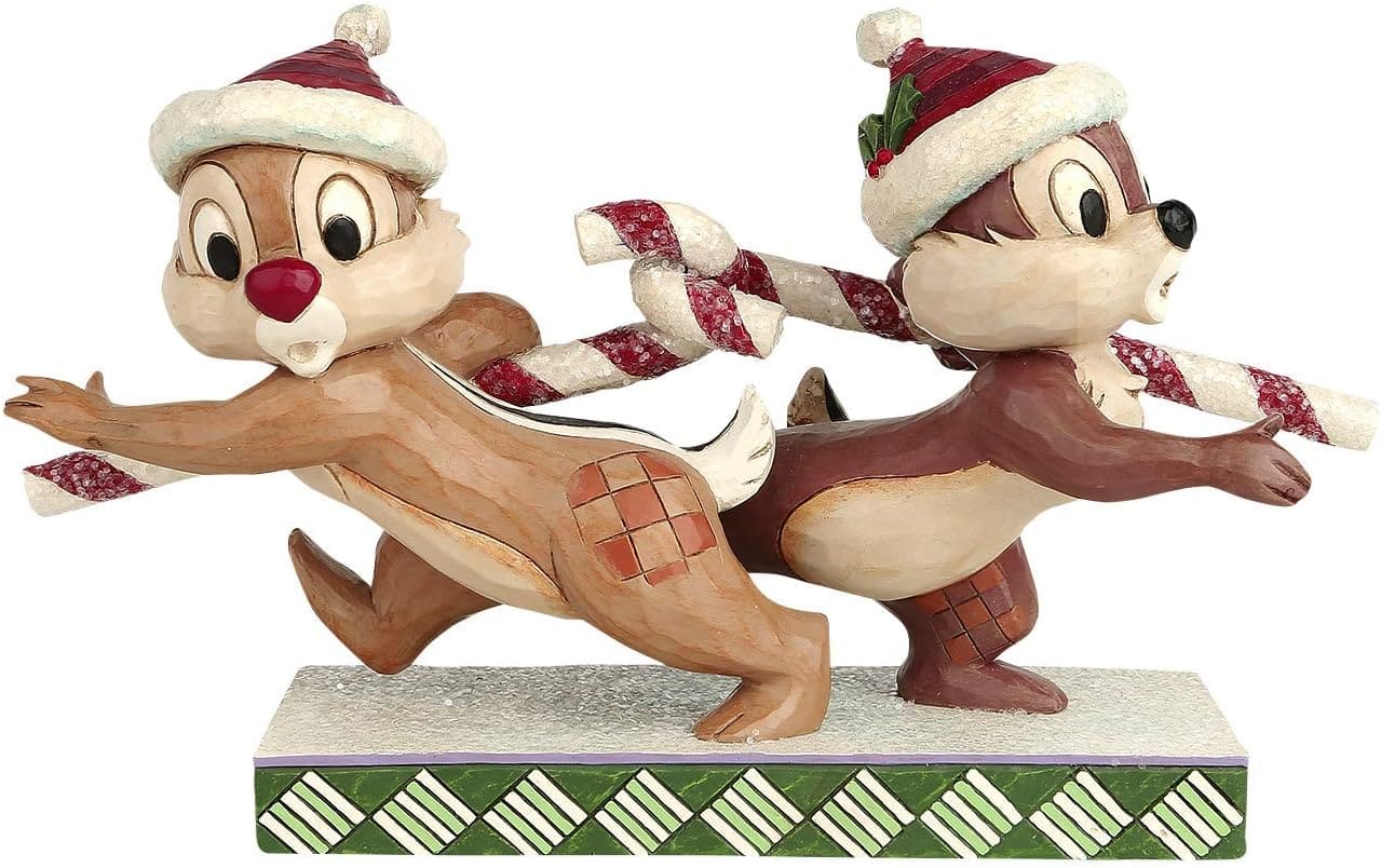 Candy Cane Caper Chip & Dale - A- und B-Hörnchen / Disney Traditions by Jim Shore 4051975 Candy Cane Caper Chip & Dale - A- und B-Hörnchen / Disney Traditions by Jim Shore 4051975