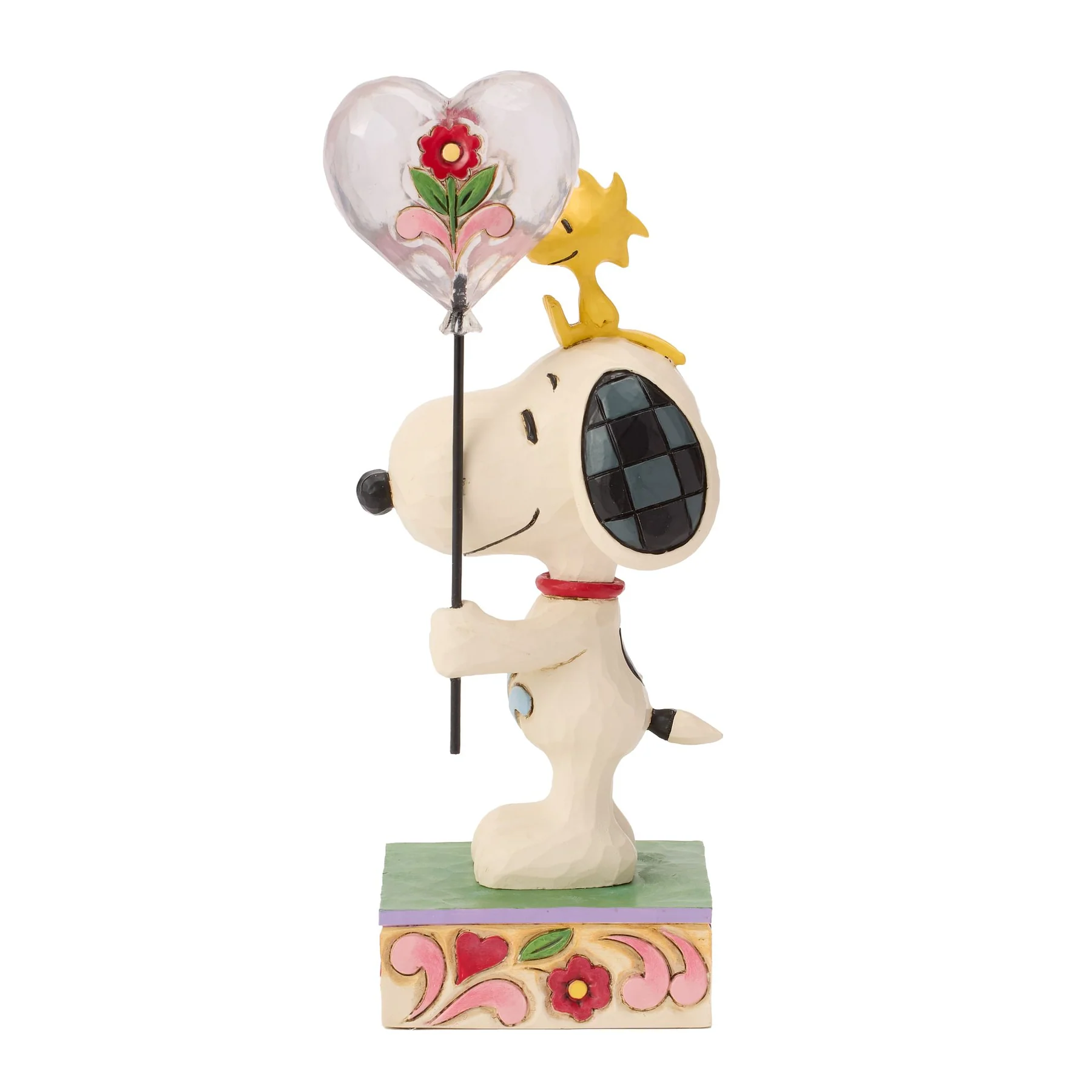 Peanuts - You Make My Heart Float - Snoopy & Woodstock Herzballon 6019590 Jim Shore Peanuts Snoopy Figur