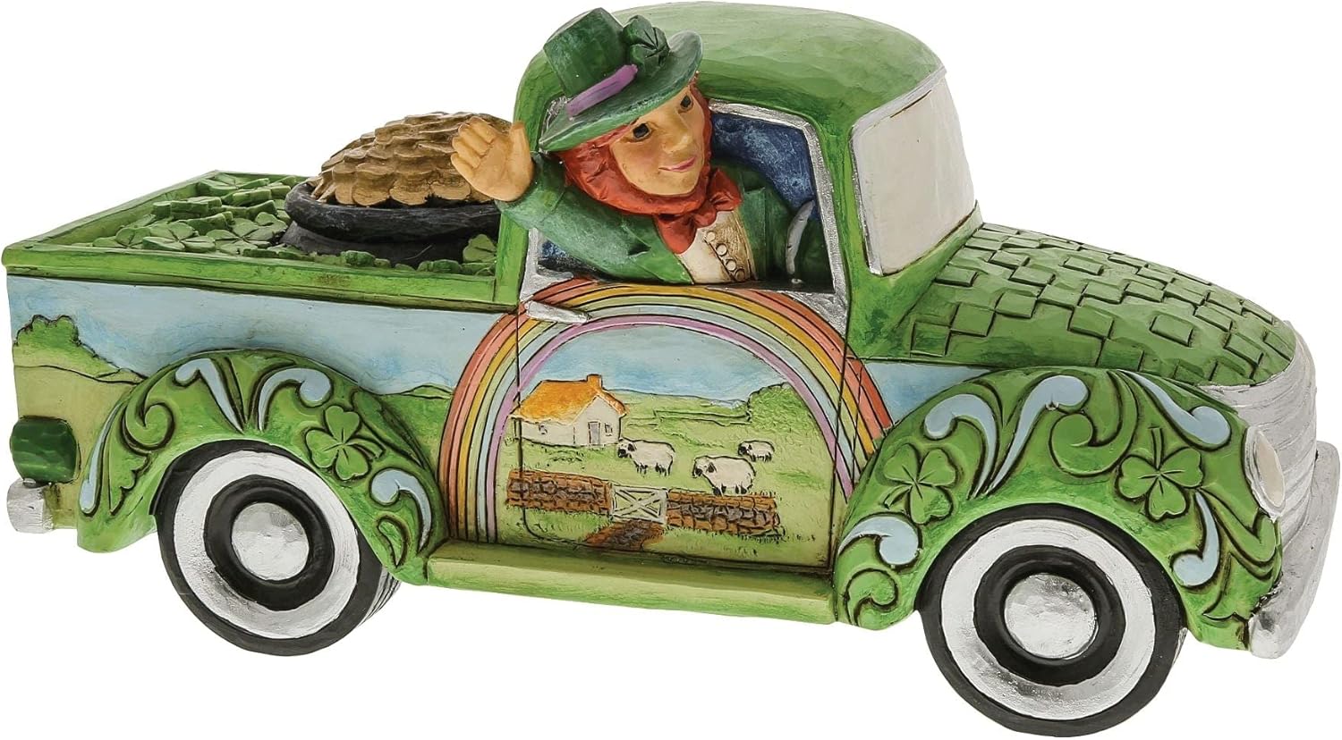 Truck Load of Luck - Eine Wagenladung voller Glück - Leprechaun in Truck / Glückskobold - Jim Shore 6010268 Truck Load of Luck - Eine Wagenladung voller Glück - Leprechaun in Truck / Glückskobold - Jim Shore 6010268