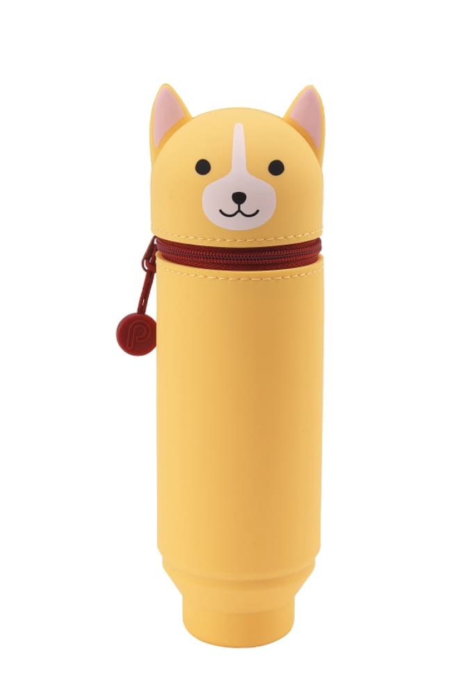 A-7712-101 PuniLabo, Punilabo, Lihit Lab, FederPuniLabo, Punilabo, Lihit Lab, Federtasche und Stiftehalter, stehende Federtasche, Pencil Case, animal, Tiere, stand up pen case, A7712-101, Federtasche Corgi Hund, Schlamper, Faulenzer, Federmappetasche und Stiftehalte