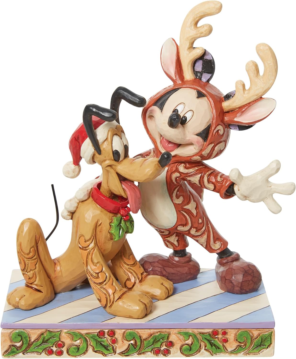Festive Friends Mickey & Pluto Christmas - Disney Traditions Jim Shore 6013059 Festive Friends Mickey & Pluto Christmas - Disney Traditions Jim Shore 6013059