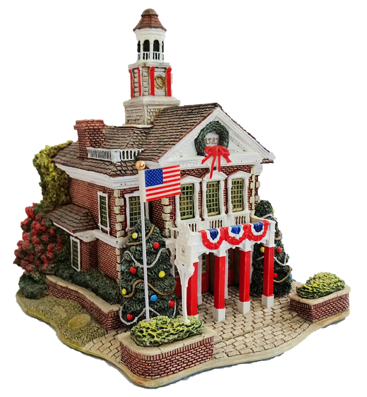 LL-21007b Lilliput Lane, Miniaturhäuser, Miniaturhaus, Cottage, Deck The Halls, Lilliput Lane Walt Disney, Lilliput Lane Cottage, Lilliput Lane Miniaturhaus