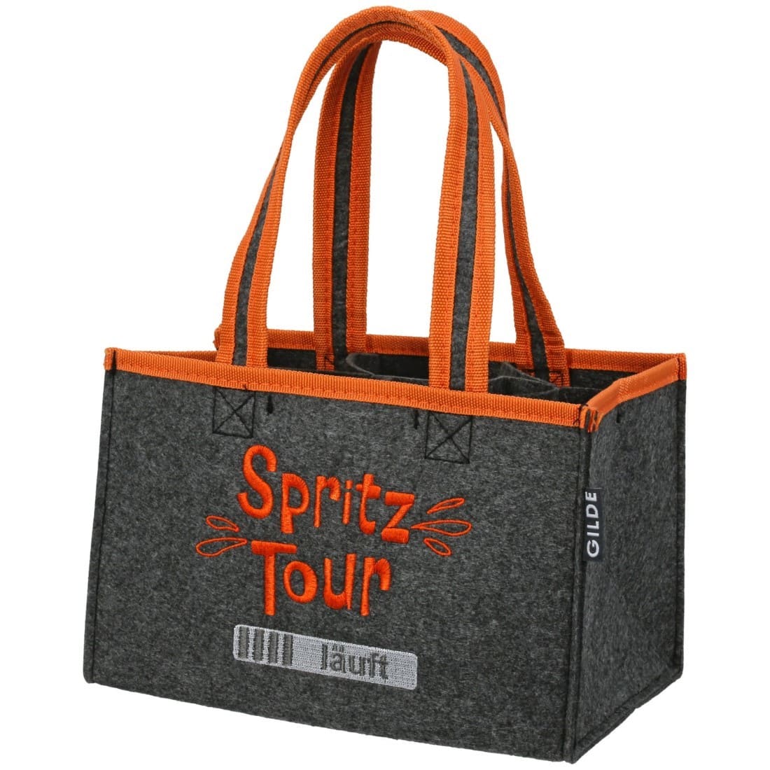 Flaschentasche Spritztour - Gilde Flaschentasche Filztasche 62579 / Flaschenträger 6 Flaschen - Tragetasche