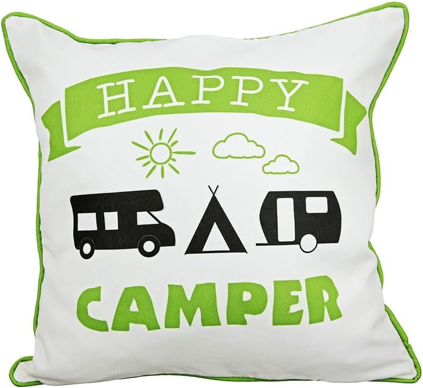 Kissen Happy Camper 44283 / Gilde Kissen XL & Inlet - Wohnwagen / Happy Camper - Camping Kissen Dekokissen Zierkissen Kissen Happy Camper 44283 / Gilde Kissen XL & Inlet - Wohnwagen / Happy Camper - Camping Kissen Dekokissen Zierkissen