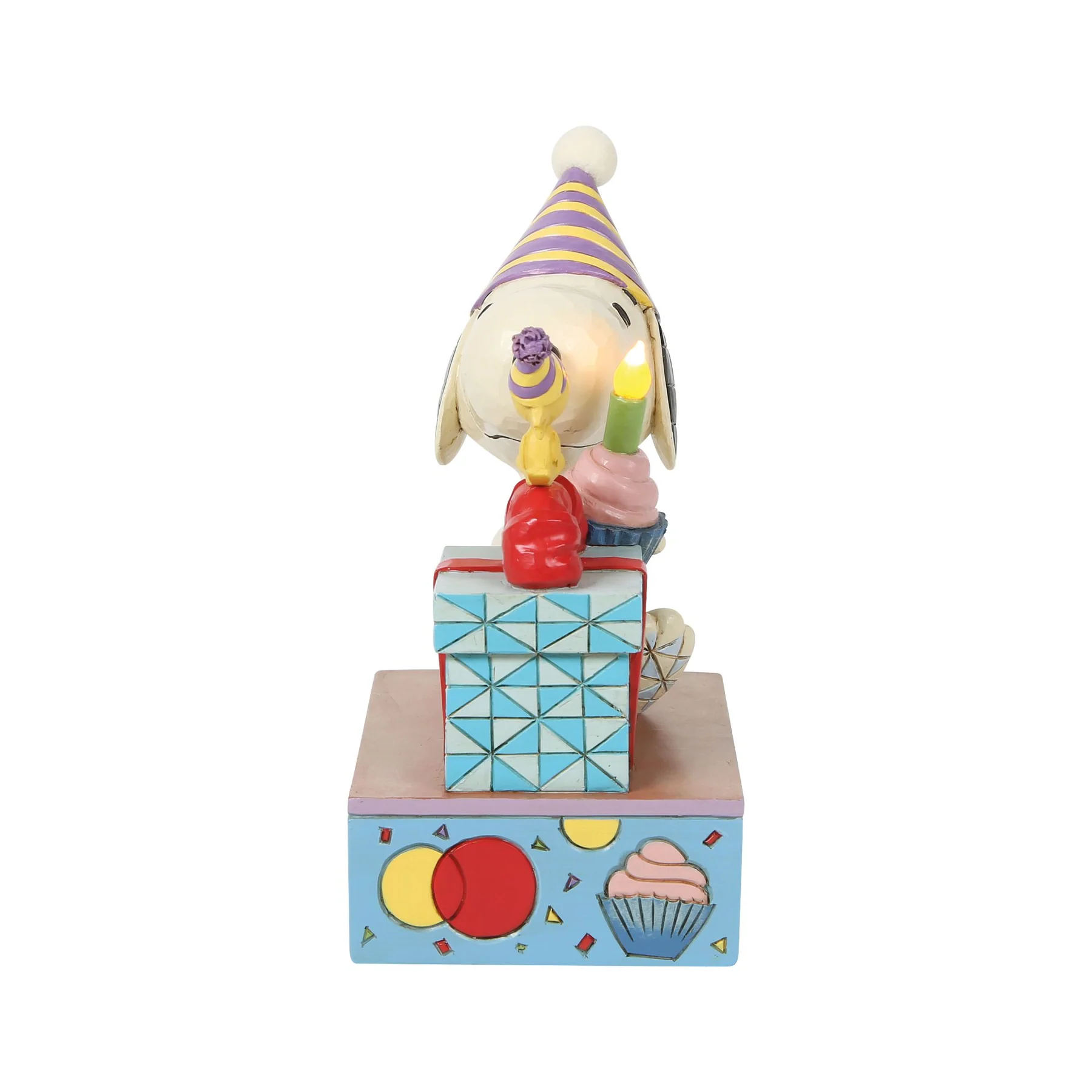 Peanuts - You Take The Cake Snoopy Geburtstagsfigur mit LED Kerze und Cupcake - 6019599 Jim Shore Peanuts Snoopy Figur