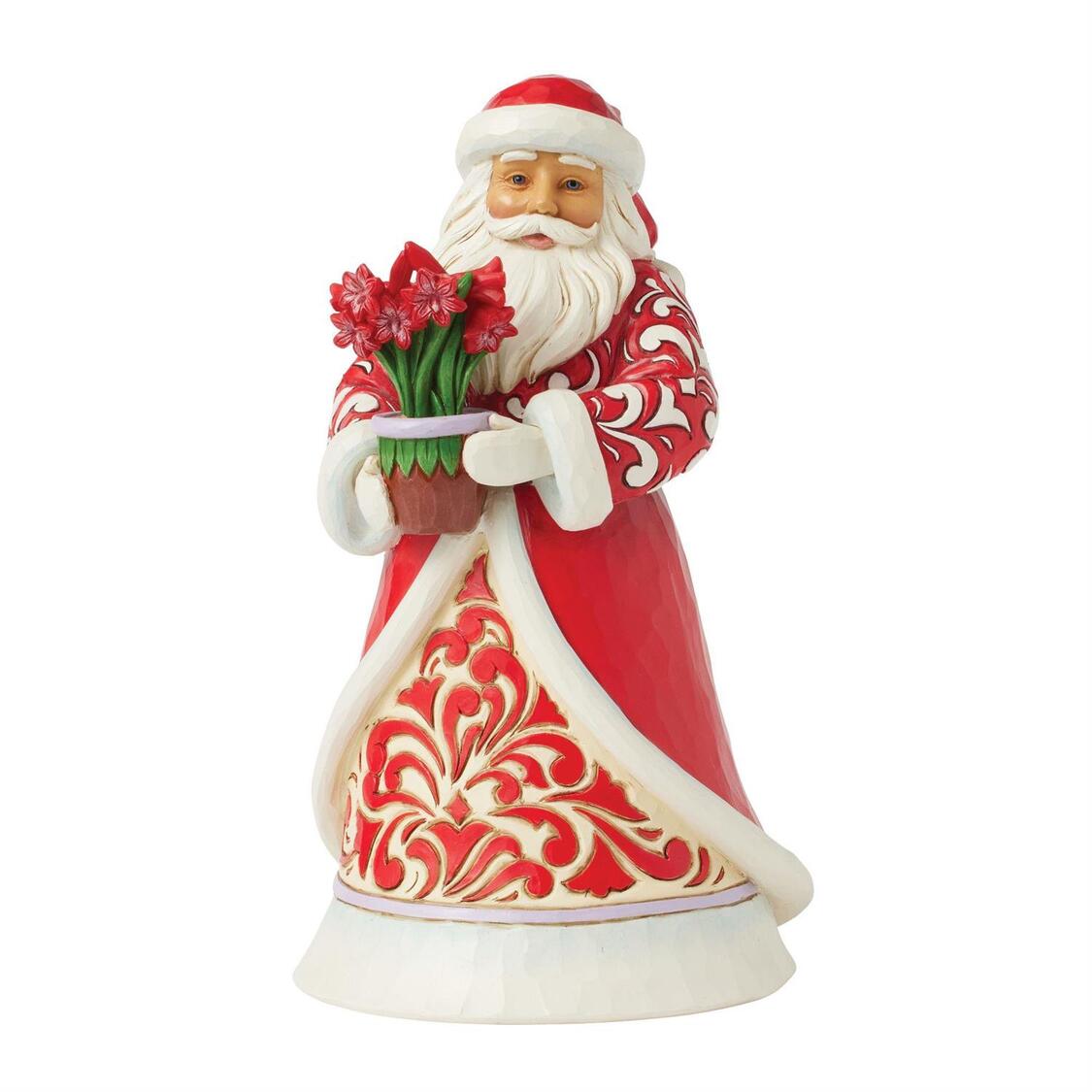 Blooms of the Season Santa Weihnachtsmann mit Amaryllis - Heartwood Creek by Jim Shore 6017005 Blooms of the Season Santa Weihnachtsmann mit Amaryllis - Heartwood Creek by Jim Shore 6017005