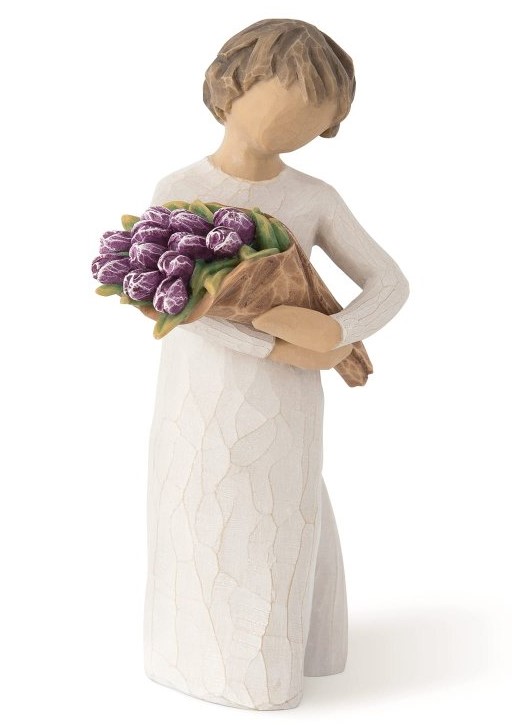 Blumenmädchen - Surprise / Überraschung - Willow Tree Figur von Susan Lordi 27788 Blumenmädchen - Surprise / Überraschung - Willow Tree Figur von Susan Lordi 27788