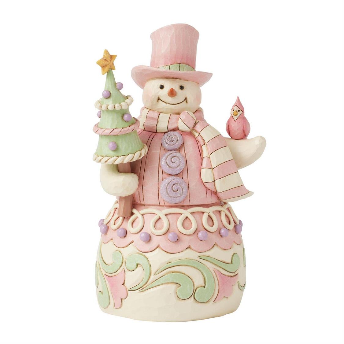 Pastel Winter Wonder's Candy Snowman / Schneemann - Heartwood Creek by Jim Shore 6017019 Pastel Winter Wonder's Candy Snowman / Schneemann - Heartwood Creek by Jim Shore 6017019