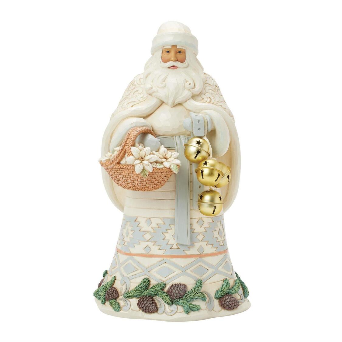 Ringing The Season White Woodland Santa Weihnachtsmann mit Glöckchen - Heartwood Creek by Jim Shore 6017172 Ringing The Season White Woodland Santa Weihnachtsmann mit Glöckchen - Heartwood Creek by Jim Shore 6017172