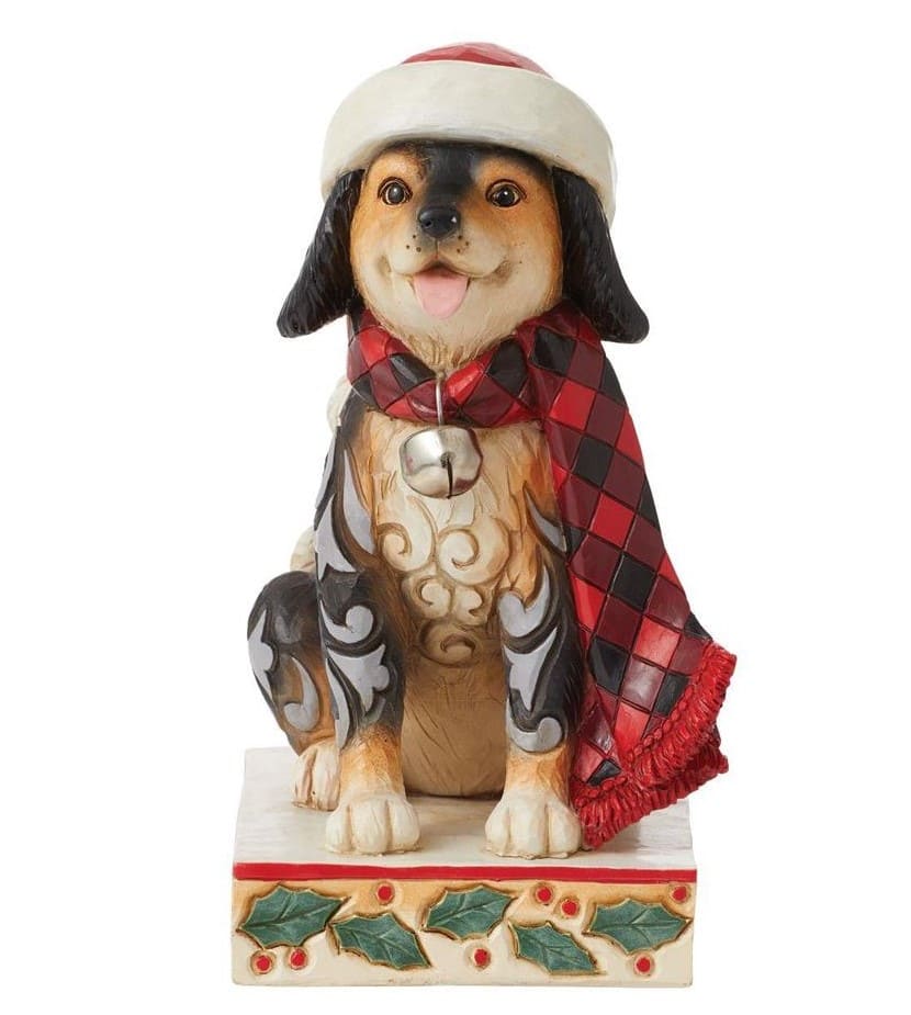 6012867 Jim Shore, Heartwood Creek, Heartwood Creek by Jim Shore, 6012867, Bundled Up Pup, Highland Glen Dog, Highland Glen Hund, Jim Shore Weihnachten, Heartwood Creek Weihnachten