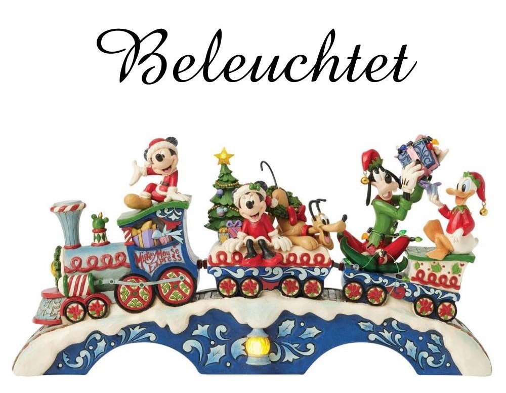 Christmas Cheer on Track Mickey & Friends LED Musical Train - Disney Traditions by Jim Shore 6014996 Christmas Cheer on Track Mickey & Friends LED Musical Train - Disney Traditions by Jim Shore 6014996