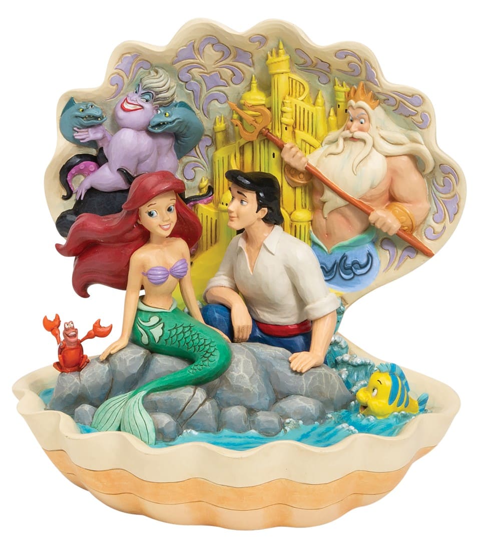 6005956_36YpzncggiAdTB Seashell Scenario - The Little Mermaid / Muschelszene - Disney Traditions Jim Shore 6005956