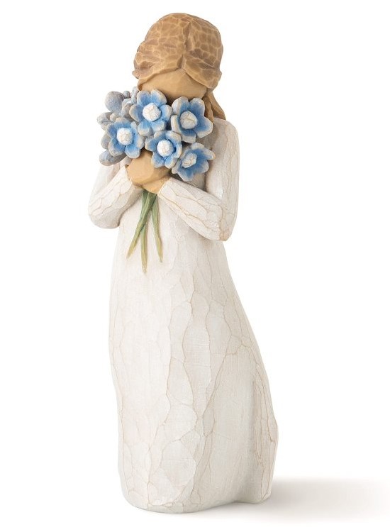 Blumenmädchen - Forget-Me-Not - Vergiss mich nicht - Vergissmeinicht / Willow Tree Figur Susan Lordi 26454 Blumenmädchen - Forget-Me-Not - Vergiss mich nicht - Vergissmeinicht / Willow Tree Figur Susan Lordi 26454