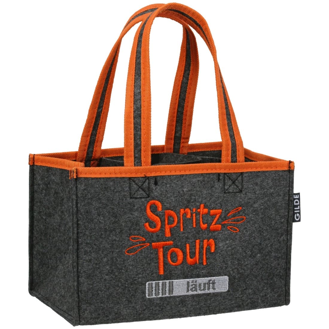 Flaschentasche Spritztour - Gilde Flaschentasche Filztasche 62579 / Flaschenträger 6 Flaschen - Tragetasche