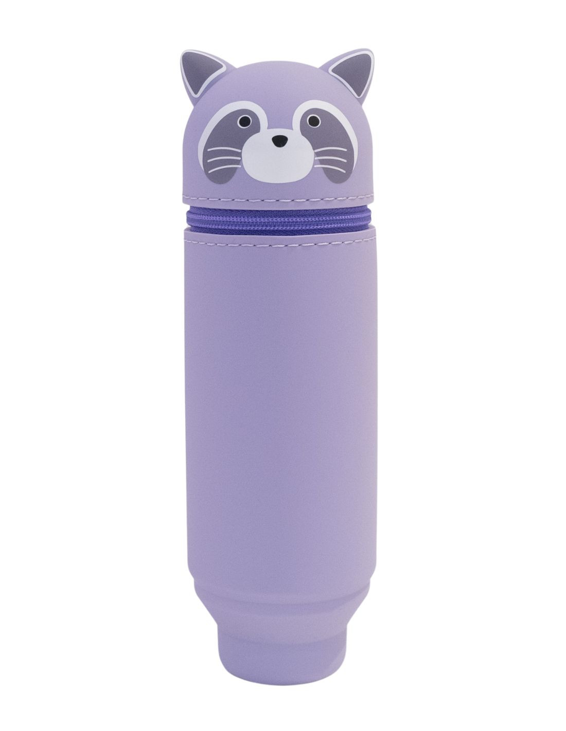 a7712-107 PuniLabo, Punilabo, Lihit Lab, Federtasche und Stiftehalter, stehende Federtasche, Pencil Case, animal, Tiere, stand up pen case, A7712-107, Federtasche medium Waschbär, Raccoon, Schlamper, Faulenzer