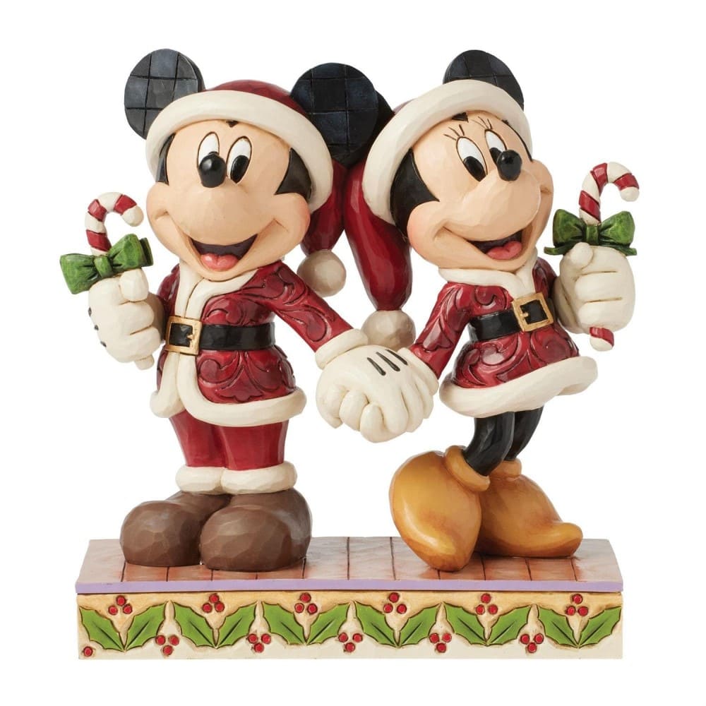 Candy Cane Christmas Mickey & Minnie Weihnachten - Disney Traditions by Jim Shore 6016882 Candy Cane Christmas Mickey & Minnie Weihnachten - Disney Traditions by Jim Shore 6016882