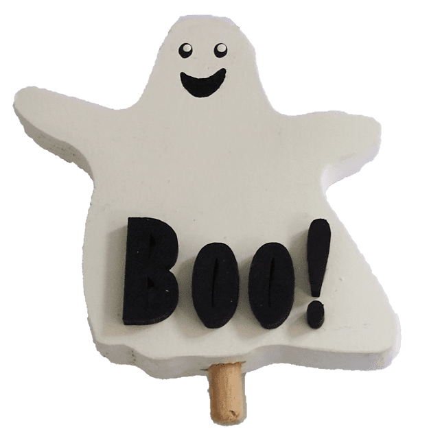 HK-H-035 Halloween - Gespenst Boo Steckfigur für den großen Kerzenring von Sebastian Design