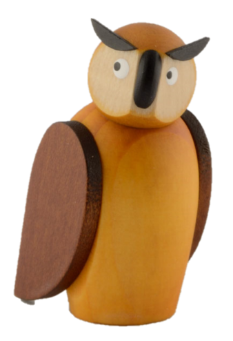 HK-910a Sebastian Design, Kerzenring, Kerzenringe, Holzkranz, Candle Ring, Steckfigur für Kerzenring, Jahreszeitentisch, Steckfigur, HK-910a, Eule, Erzgebirge Eule