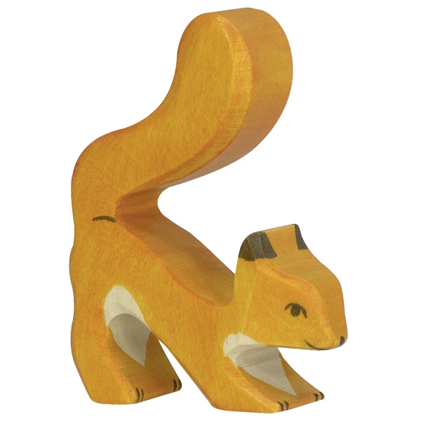 HK-80105 Sebastian Design, skandinavische Kerzenringe, Kerzenring, Kerzenringe, Candlerings, Steckfigur, Eichhörnchen orange, HK-80105