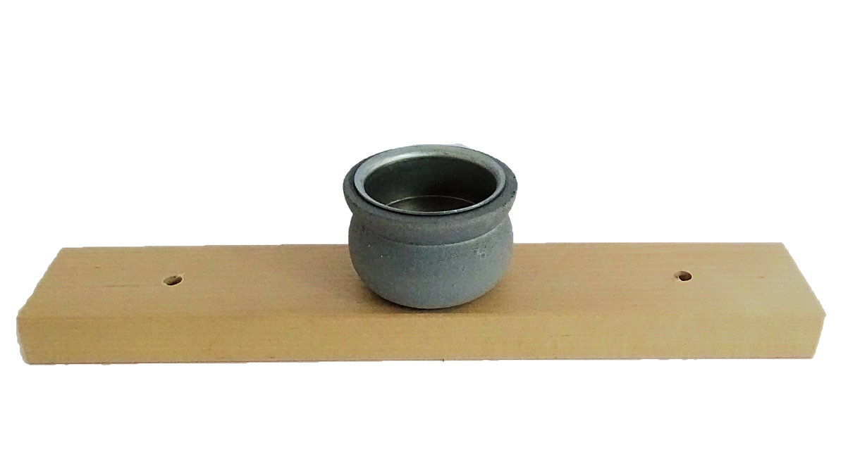 Kerzenleiste / Dekorleiste für Teelichter, grau - Sebastian Design Kerzenleiste / Dekorleiste für Teelichter, grau - Sebastian Design