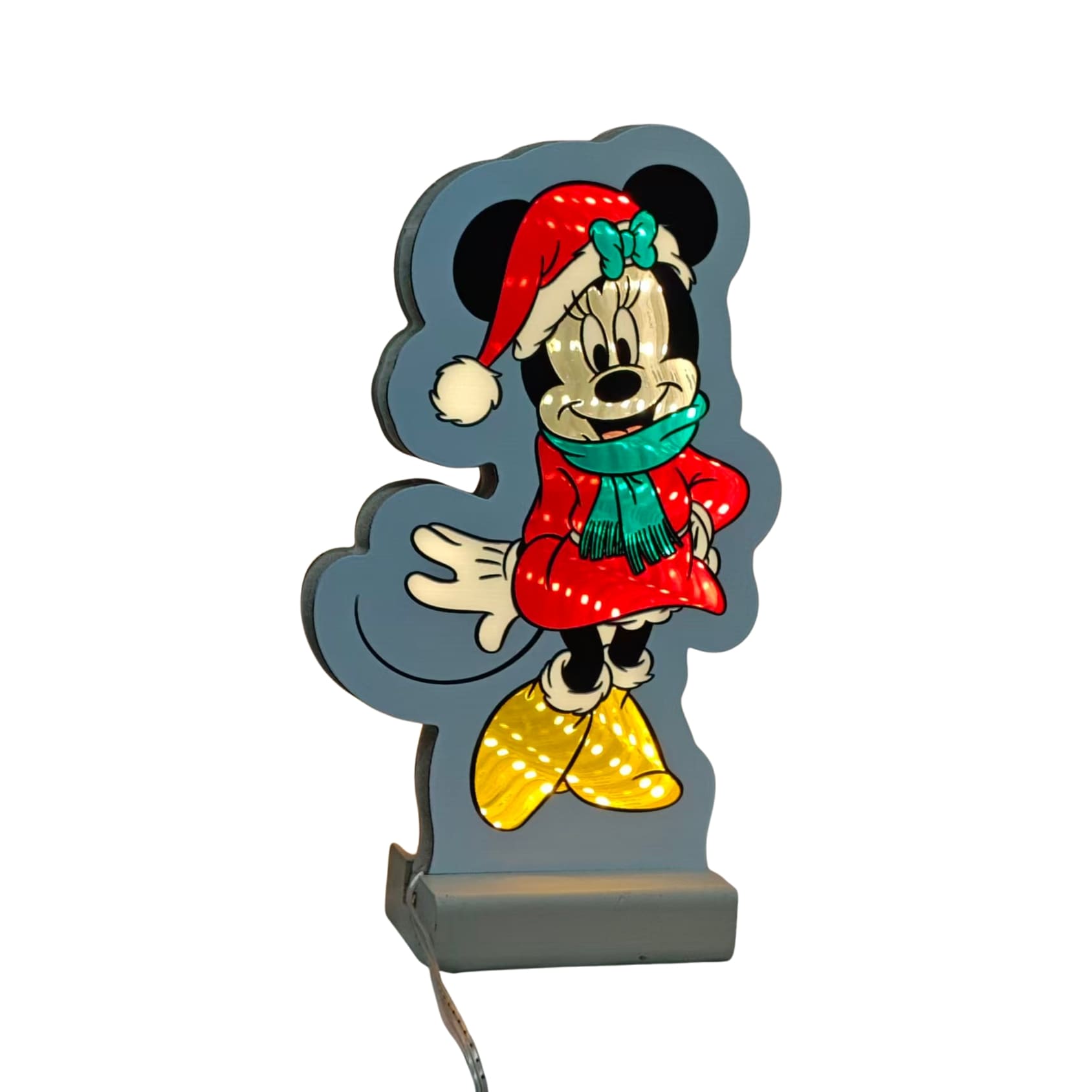 Infinity - Minnie Maus 3D LED-Weihnachtsbeleuchtung | Disney Mini-Spiegellicht 20cm | Christmas Inspirations DN26435