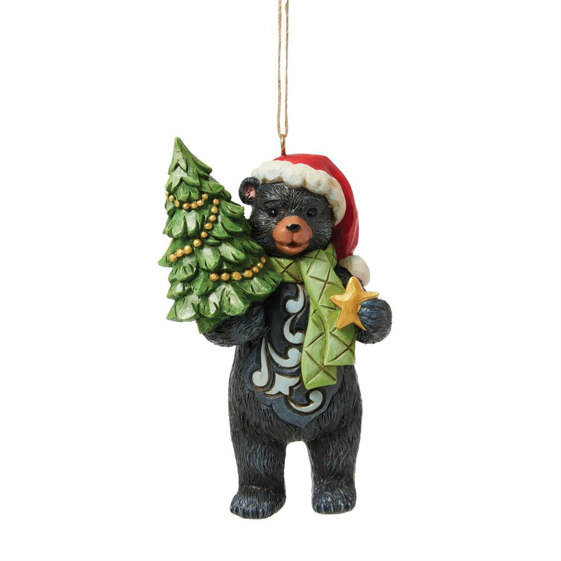 Lodge Beary Christmas Ornament - Heartwood Creek by Jim Shore 6017035 Lodge Beary Christmas Ornament - Heartwood Creek by Jim Shore 6017035