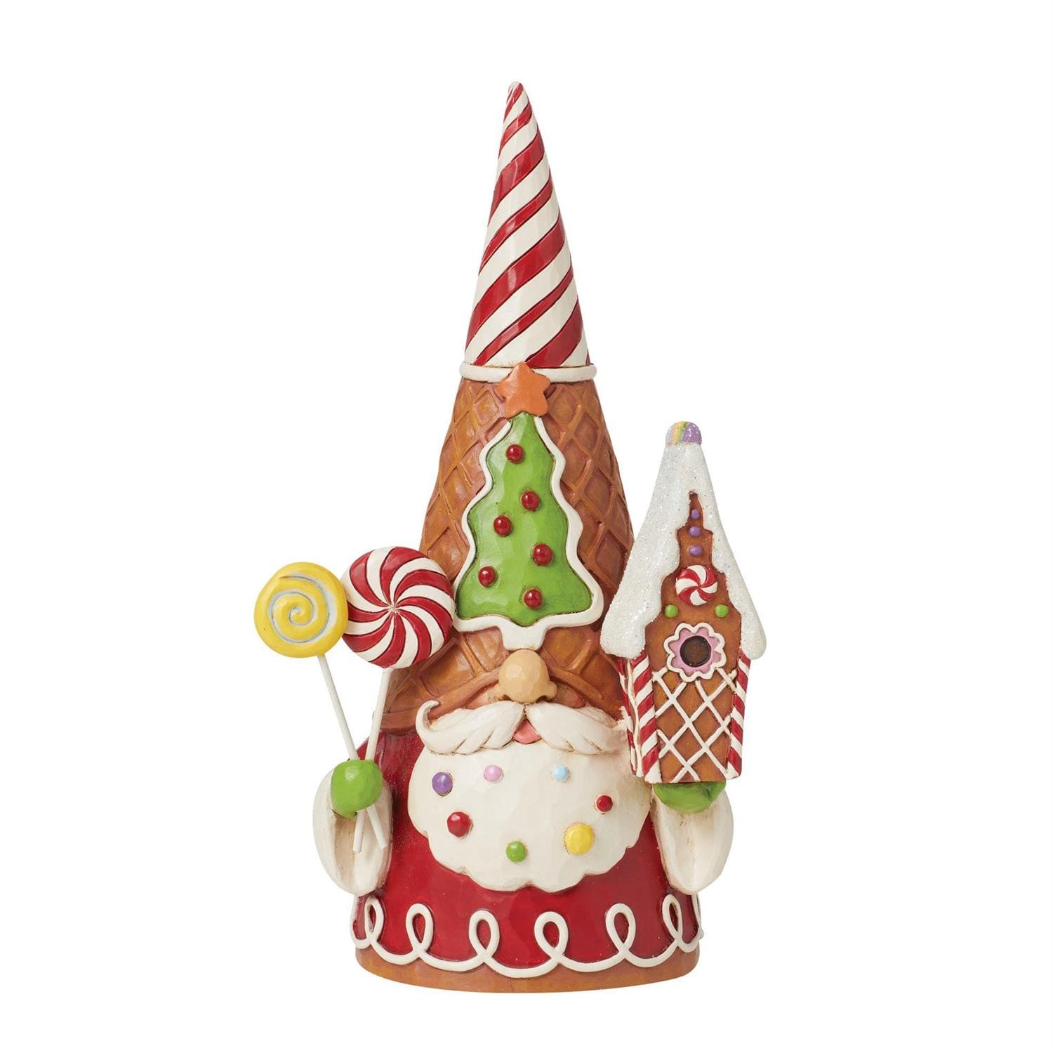 6015435 Jim Shore, Heartwood Creek, Jim Shore Santa, 6015435, Gingerbread Gnome, Ginger-Gnome-Treats, Lebkuchen-Wichtel, Zwerg, Jim Shore Weihnachtsfigur