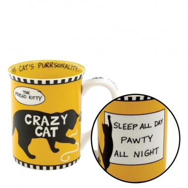 pk-4041712 Our Name is Mud, Becher, Tasse, Becher Katze, Katzenbecher, Kaffeebecher Katze, Teebecher Katze, Crazy Cat Becher