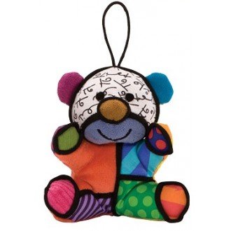 rb-4027894 Romero Britto Pop Art aus Miami - Holiday Bear Plush Ornament / Bär Anhänger