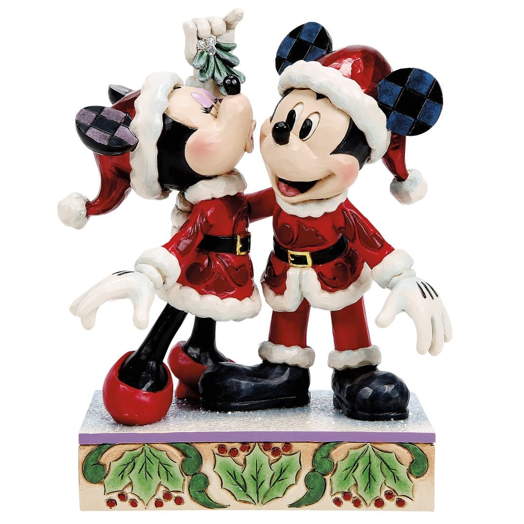 Mistletoe Moments Micky & Minnie Maus 6018709 Disney Traditions Jim Shore Disney Weihnachtsfigur